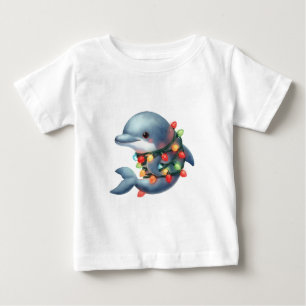 Weihnachtsdolphin Baby T-shirt