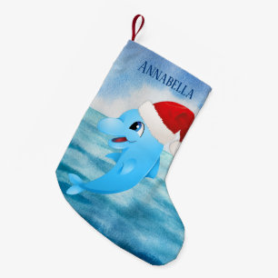 Weihnachtsdolphin gibt Namensstrand Kleiner Weihnachtsstrumpf