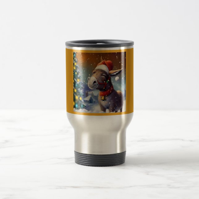 WeihnachtsDonkey 1 Reisebecher (Mittel)