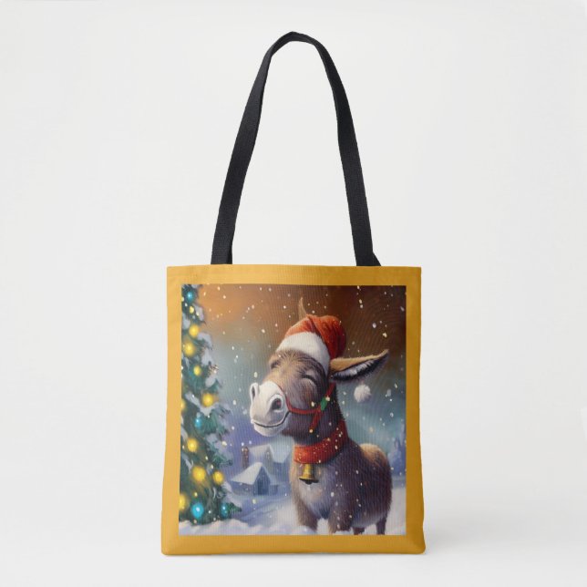 WeihnachtsDonkey 1 Tasche (Vorderseite)