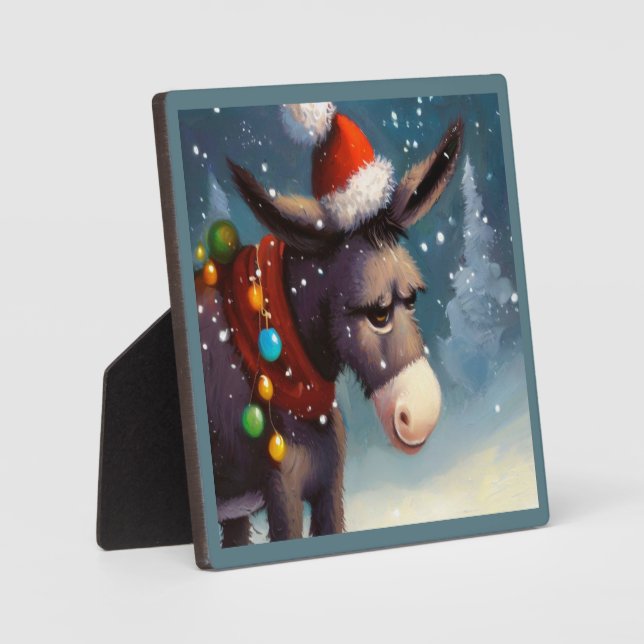 WeihnachtsDonkey 2 Fotoplatte (Vorderseite)