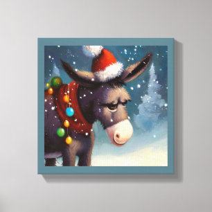 WeihnachtsDonkey 2 Leinwanddruck