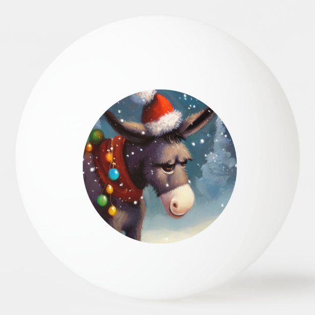 WeihnachtsDonkey (2) Tischtennisball (Vorderseite)