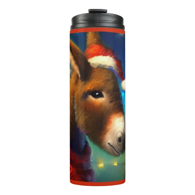 WeihnachtsDonkey 3 Thermosbecher (Vorderseite)