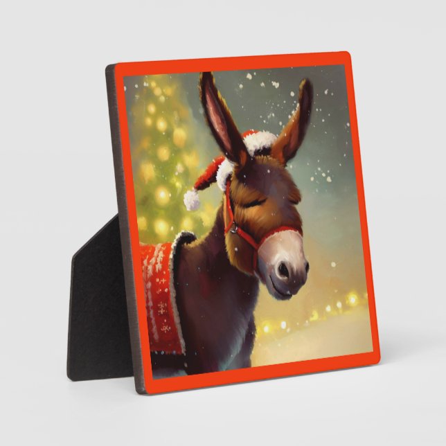 WeihnachtsDonkey 4 Fotoplatte (Vorderseite)