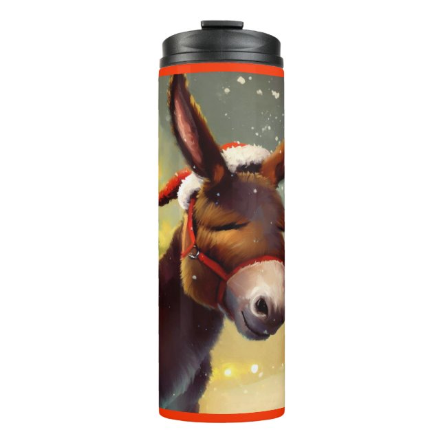 WeihnachtsDonkey 4 Thermosbecher (Vorderseite)