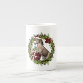WeihnachtsDonkey Santa Bone China Tasse