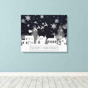 Weihnachtsdorf Canvas Print Leinwanddruck
