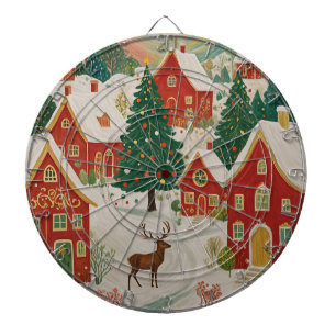 Weihnachtsdorf Dartscheibe