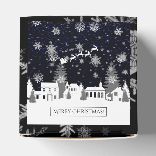 Weihnachtsdorf Gefälligkeitsbox Geschenkschachtel (Oben)