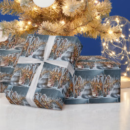 Weihnachtsdorf Geschenkpapier