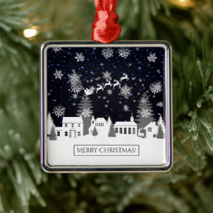 Weihnachtsdorf Keramik Ornament Aus Metall
