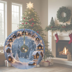 Weihnachtsdorf Polyester Weihnachtsbaumdecke
