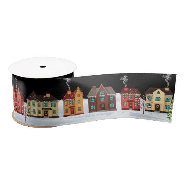 Weihnachtsdorf Satinband (Spule)