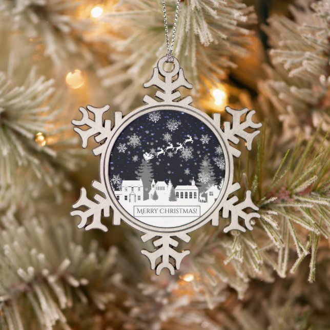 Weihnachtsdorf Snowflake Ornament (Baum)