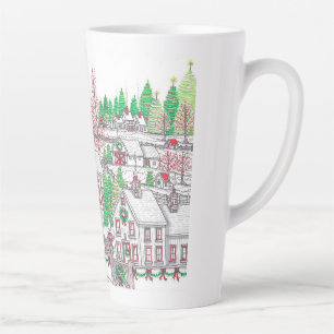 Weihnachtsdorf Urlaub Latte Tasse