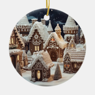 Weihnachtsdorf Vintage Keramik Ornament