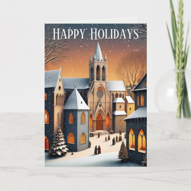 Weihnachtsdörfer im Mittelalter Karte (Vorderseite)