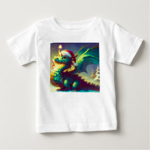 Weihnachtsdrache 3 baby t-shirt