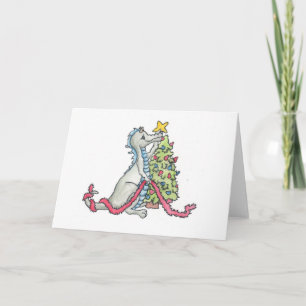 Weihnachtsdrache Feiertagskarte