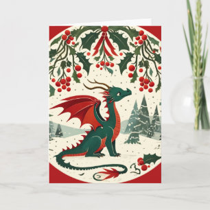 Weihnachtsdrache karte