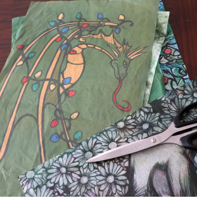 Weihnachtsdrache Seidenpapier (Von Creator hochgeladen)