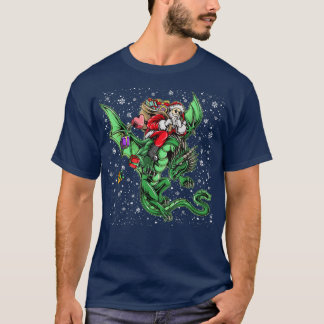 Weihnachtsdrache Weihnachtsmänner Frauen Weihnacht T-Shirt