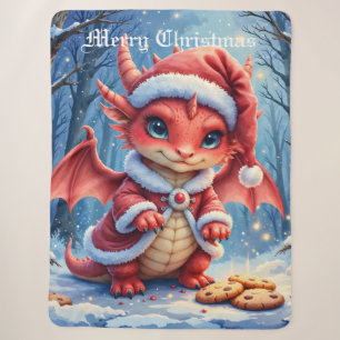 Weihnachtsdrache, zu süß zum Verhaften, Sherpadecke