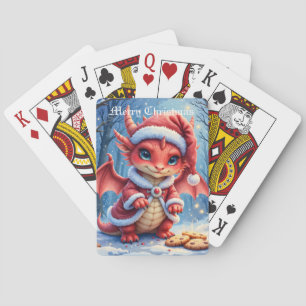 Weihnachtsdrache, zu süß zum Verhaften, Spielkarten