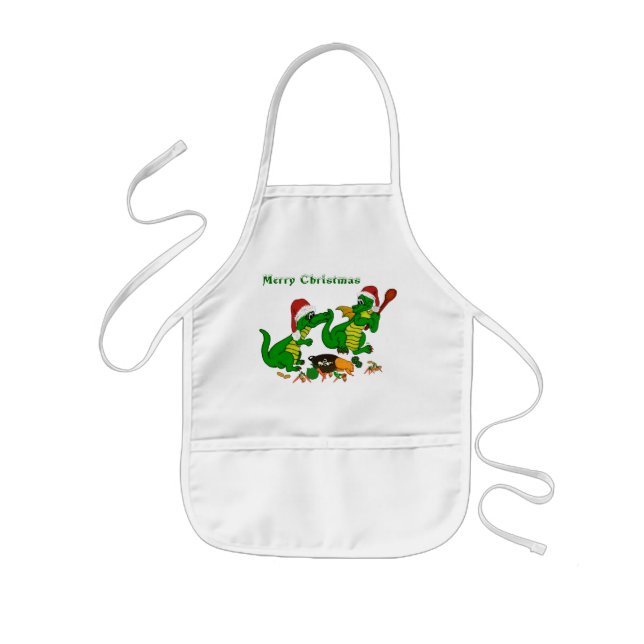 Weihnachtsdrachen - heute wollte ich kochen kinderschürze (Vorne)