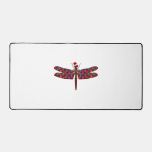 Weihnachtsdragonfly Schreibtischunterlage