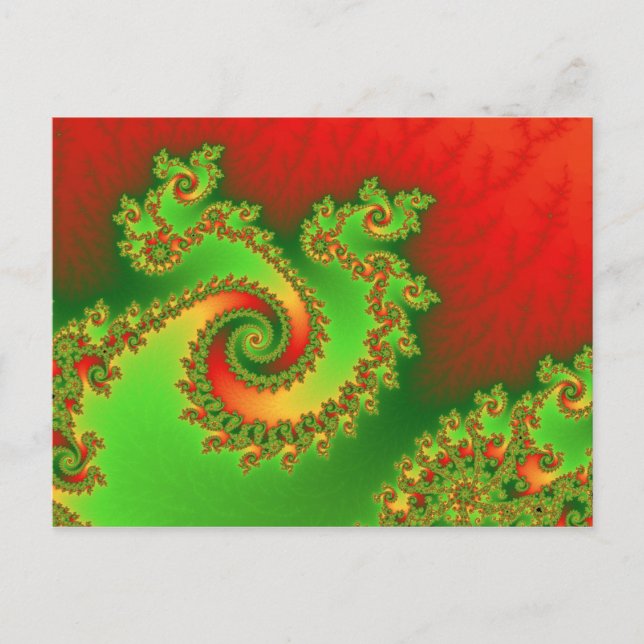 Weihnachtsdreifache Rotations-Postkarte Feiertagspostkarte (Vorderseite)