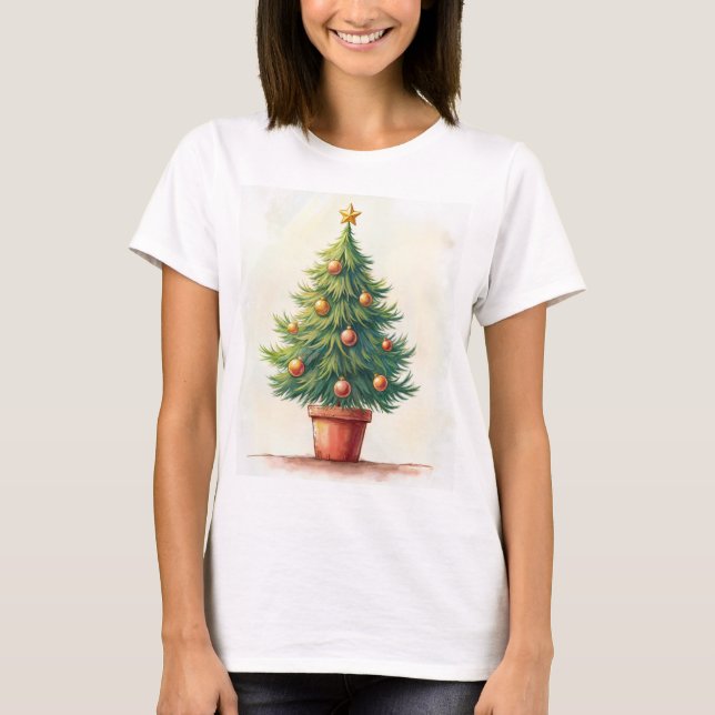 Weihnachtsdruck-T - Shirt (Vorderseite)