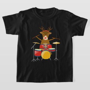 Weihnachtsdummer Rentiertrommel Set Feiertage T-Shirt