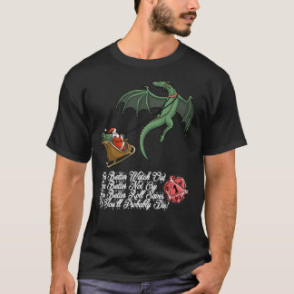 Weihnachtsdungeons und Drachen T-Shirt