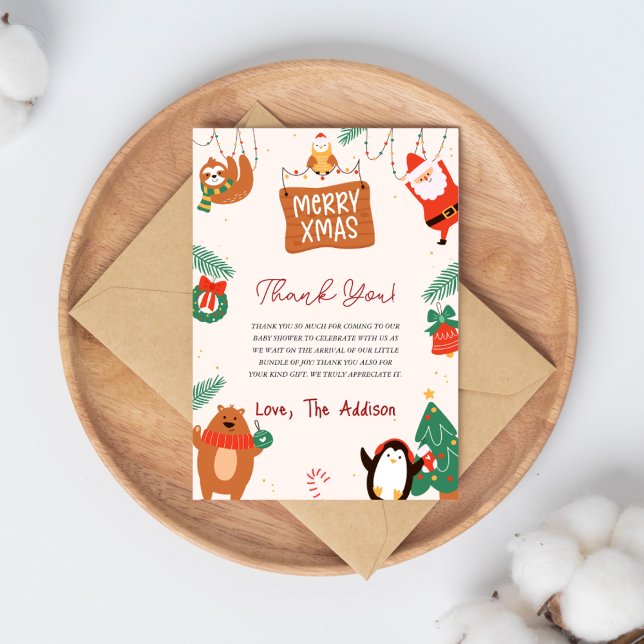 Weihnachtsdusche Dankeskarte (Von Creator hochgeladen)