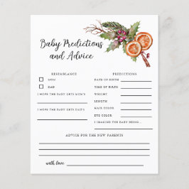 Weihnachtsdusche Kindervoraussagen & Advice Card