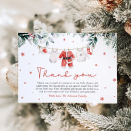 Weihnachtsdusche Santa Baby Danke Karte