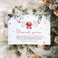 Weihnachtsdusche Santa Baby Danke Karte