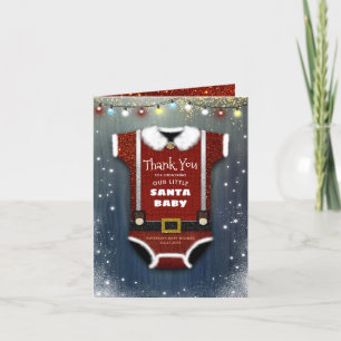 Weihnachtsdusche Santa Baby Vielen Dank Dankeskarte