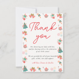 Weihnachtsdusche Vielen Dank Dankeskarte