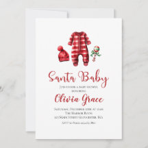 Weihnachtsdusche von Santa Baby Einladung