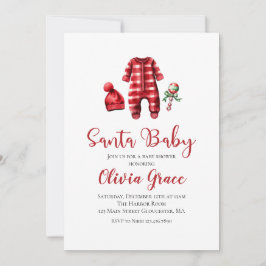 Weihnachtsdusche von Santa Baby Einladung
