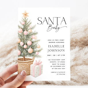 Weihnachtsdusche von Santa Baby Einladung