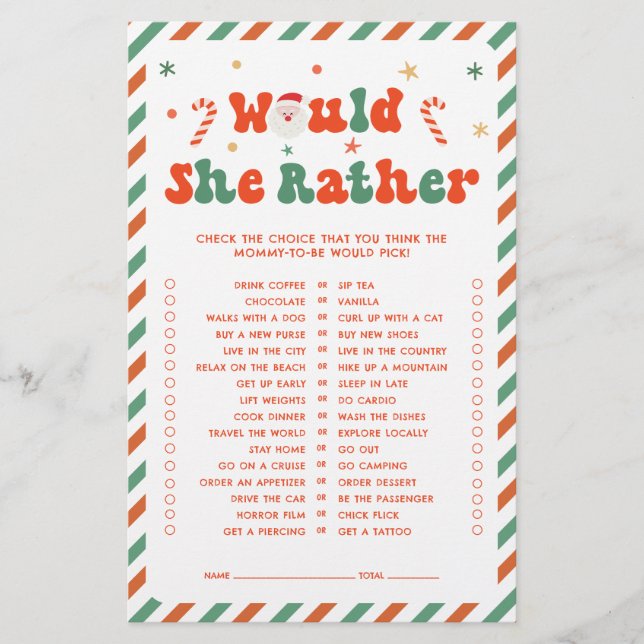 Weihnachtsdusche würde sie eher spielen (Vorderseite)