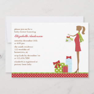 Weihnachtsdusche zur Mama Einladung