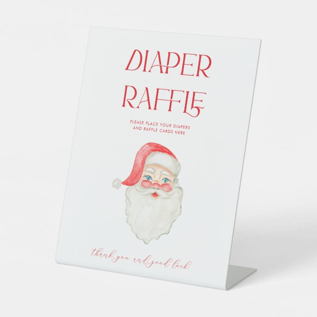 Weihnachtsduschmaschine Windelwindeln Zeichen Sockelschild (Vorderseite)