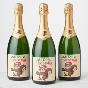 Weihnachtseichhörnchen mit Weihnachtsball