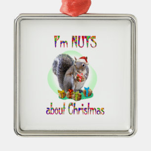 Weihnachtseichhörnchen Ornament Aus Metall