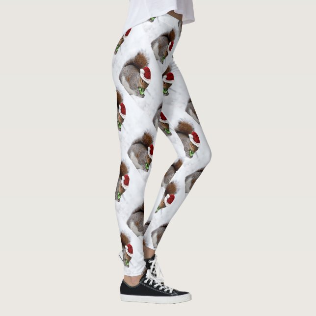 Weihnachtseichhörnchen-Sport-Leggings Leggings (Rechts)